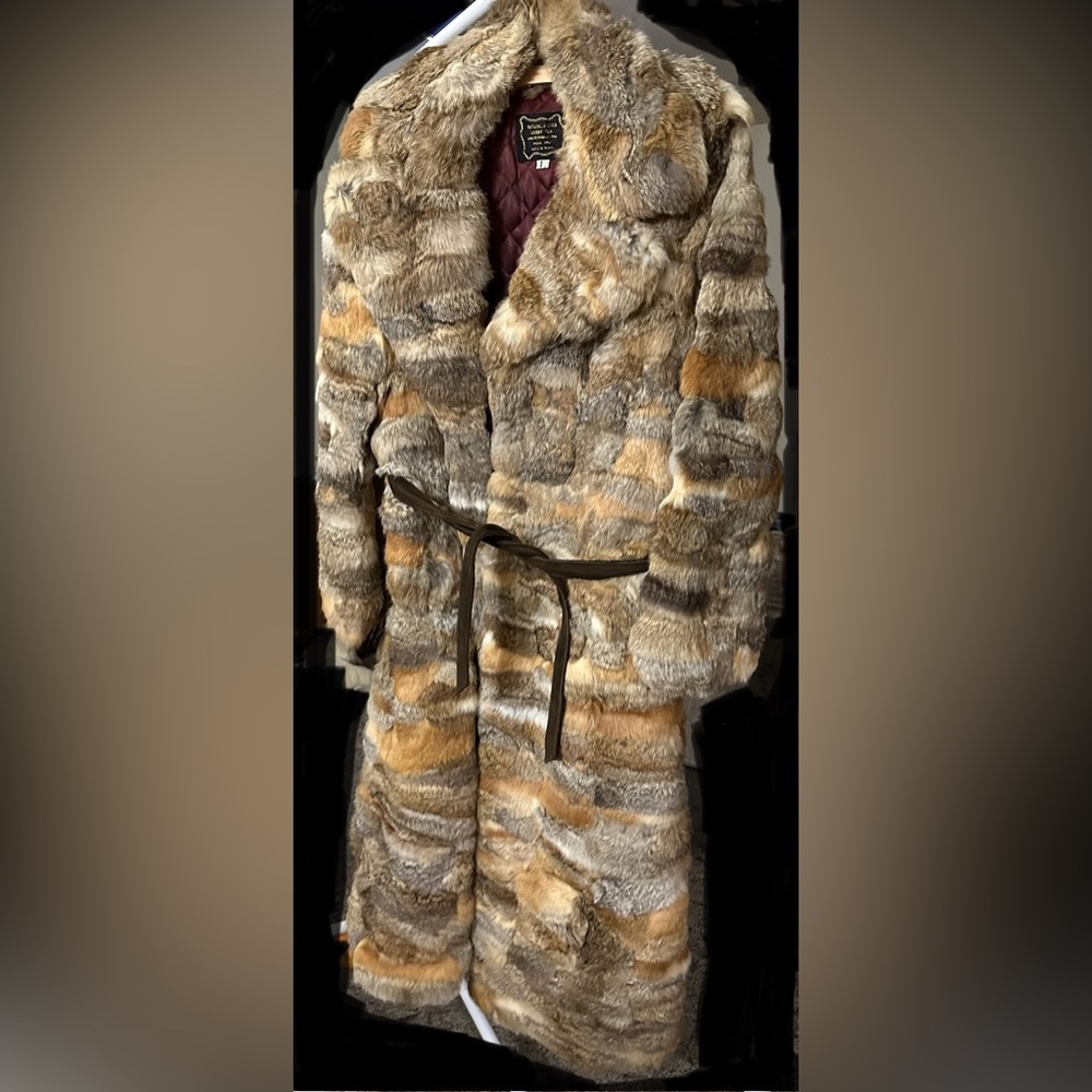 Ladies full length fur coat